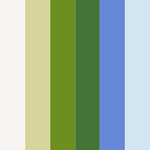 Blauw en groen harmonie