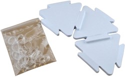 Sheedz Triangle White 24 pcs