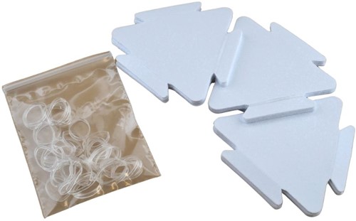 Sheedz Triangle White 24 pcs