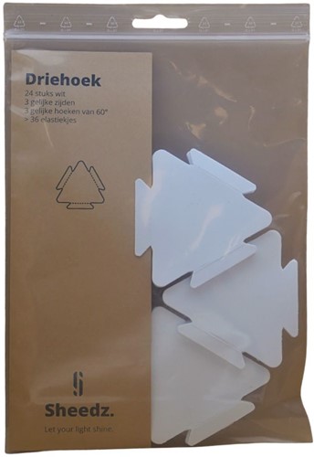 Sheedz Triangle White 24 pcs-2