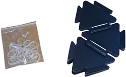 Sheedz Triangle Black 24 pcs