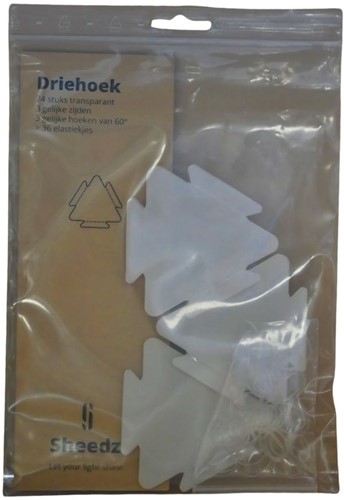 Sheedz Triangle Transparent 24 pcs-2