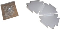 Sheedz Triangle Transparent 24 pcs