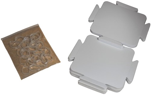 Sheedz Square White 18 pcs