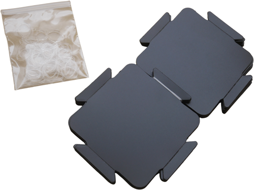 Sheedz Square Black 18 pcs