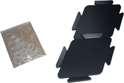Sheedz Narrow Diamond Black 18 pcs