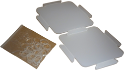 Sheedz Wide Diamond Transparent 18 pcs