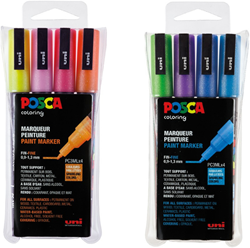 Uni Posca Paint Markers PC3M Set of 4