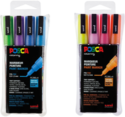 Uni Posca Paint Marker Set of 4 3M Glitter