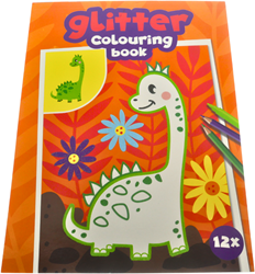 Wins Glitter Kleurboek Dino's 24 x 18 cm