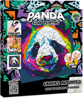 Splat Planet Clay Painting Panda 30 x 30 cm 350 gr