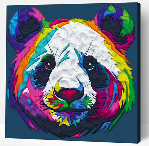 Splat Planet Clay Painting Panda 30 x 30 cm 350 gr-3