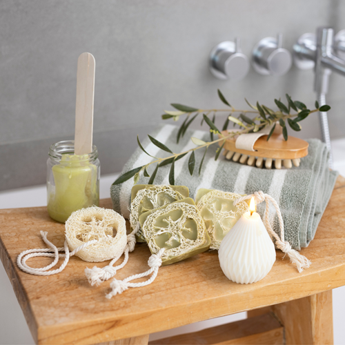 CC Soap Making Hobby Set Loofah Olive Green-2