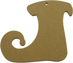Gomille MDF Figuur Kerstschoen 