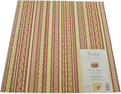 Vivi Gade Doppelseitiges Scrapbooking-Papier, Kopenhagen, Rot/Cremeweiß, 30,5 x 30,5 cm, 5 Blatt