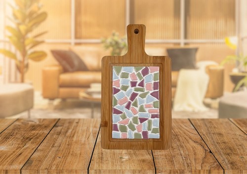 LC DIY Pakket Mozaïek Borrelplank Klein Pastel