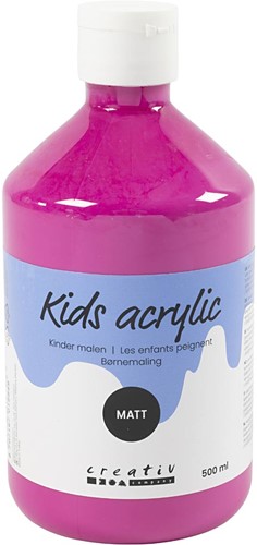 CC Kids Acrylverf Mat Roze 500 ml