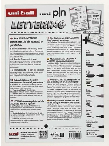Uni-ball Pin Beginnerskoffer Lettering-2
