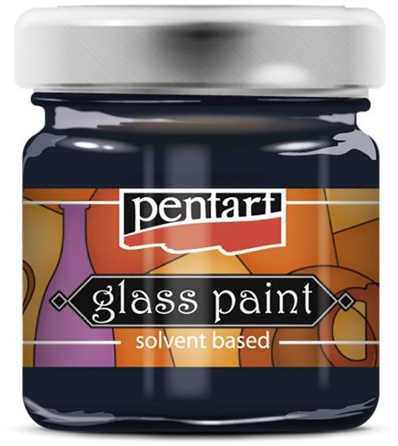 Pentart Glasverf Solvent Basis 30 ml Storm Blauw