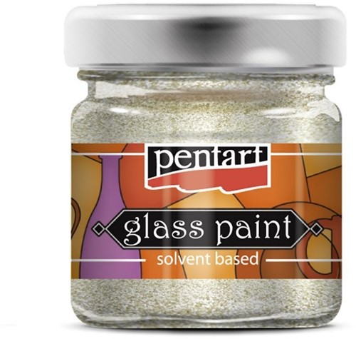 Pentart Glasverf Solvent Basis 30 ml Sparkling Goud