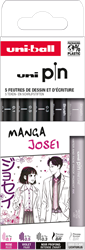 Uni-Pin Fineliner Set Manga Josei