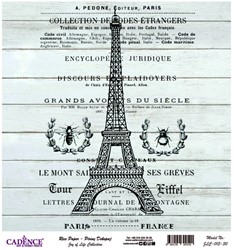 Cadence Rijst Decoupagepapier Joy of Life 013 30x32 cm Tour Eiffel