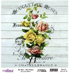 Cadence Rice Decoupage-Papier Joy of Life 019 30x32 cm Bouguet de Roses