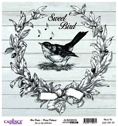 Cadence Rijst Decoupagepapier Joy of Life 006 30x32 cm Sweet Bird