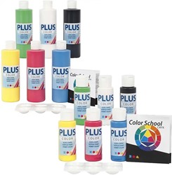 Plus Color Acrylverf Set Primaire kleuren