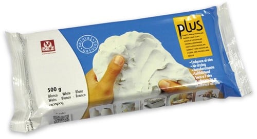 Plus Luchtdrogende Klei 500gr Naturel Wit