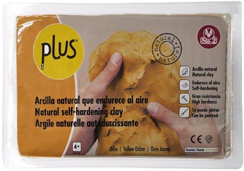 Plus Luchtdrogende Klei 1kg Okergeel