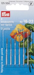 Prym Embroidery Needles with Point 6 pieces