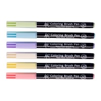 Koi Colouring Brush Pen Set Pastel 6 stuks-2