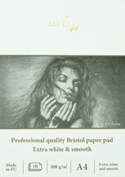 Smlt Bloc Papier Aquarelle A4 300g/m² 100% Coton - 10 Feuilles Pour Artistes Professionnels