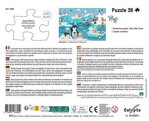 Sentosphere Puzzle Eskimos 36 Teile-3