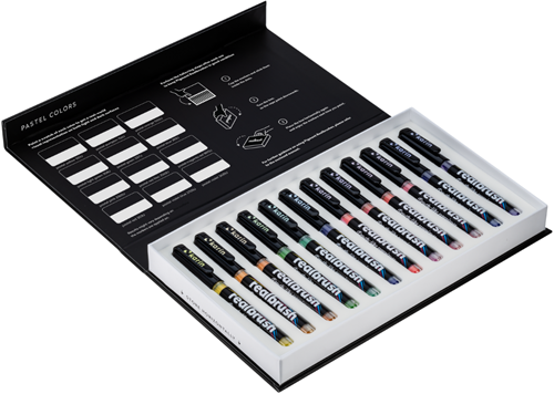 Karin Realbrush Pigment Set Pastel Colors Collection 12 kleuren-2
