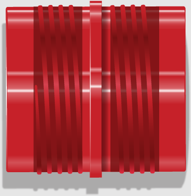OLO Alcohol Marker Connector Ring 10 pieces Red-2