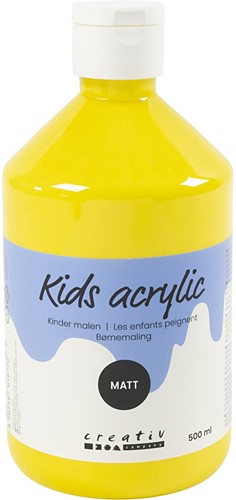 CC Kids Acrylverf Mat Primair Geel 500 ml