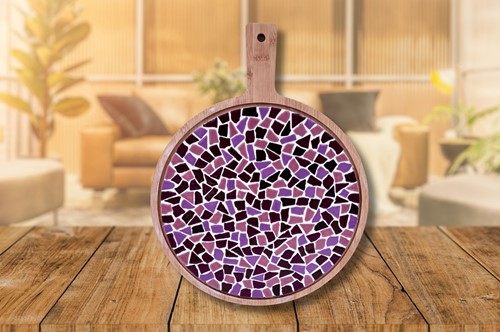 LC DIY Ronde borrelplank oud-roze