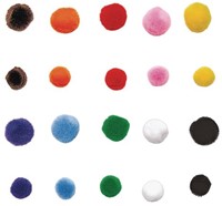 CS Mini Pom Poms - 500 stuk-2