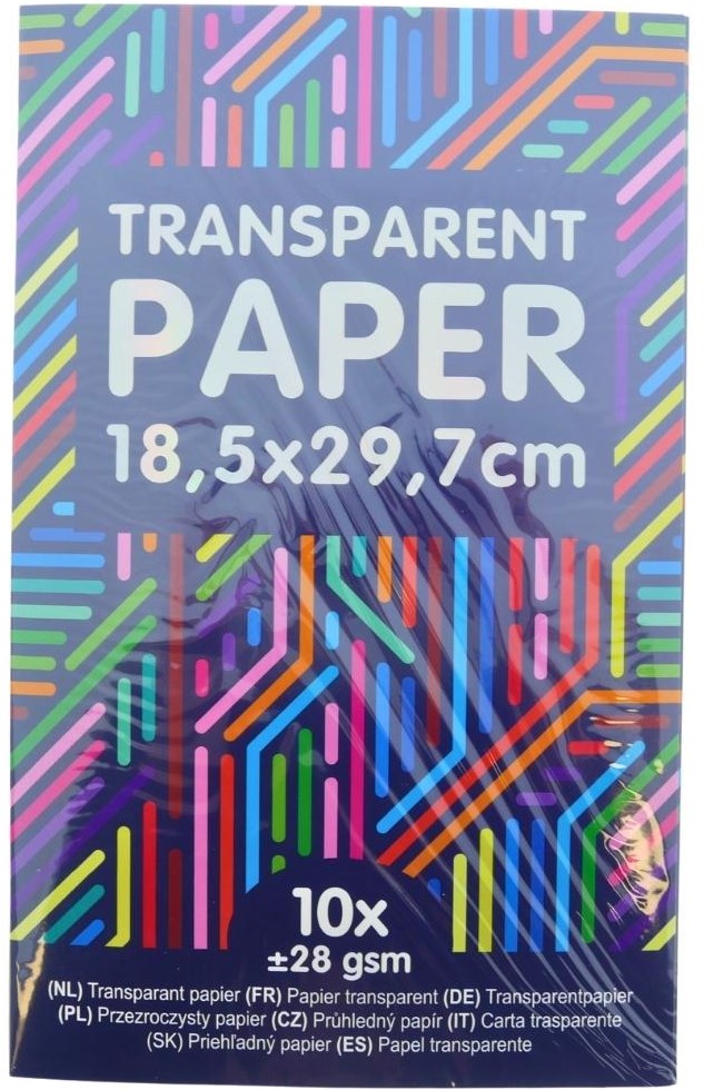 Transparant papier - 70 x 100 cm, geel online kopen