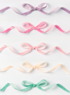 Folia Velvet ribbons pastel 5 x 4 m