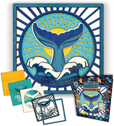 Splat Planet Wood Art Set Walvis 27 x 26 x 3,5 cm