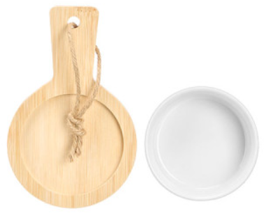 Kinvara Aperitif Bowls with Bamboo Tray (2 Pieces)-2