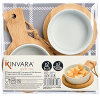 Kinvara Aperitif Bowls with Bamboo Tray (2 Pieces)-3