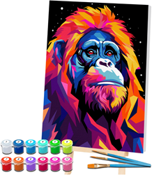 Splat Planet Paint By Numbers Orang-oetan