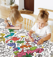 Splat Planet Kleur je eigen Tafelkleed Dino 240 × 120cm-2