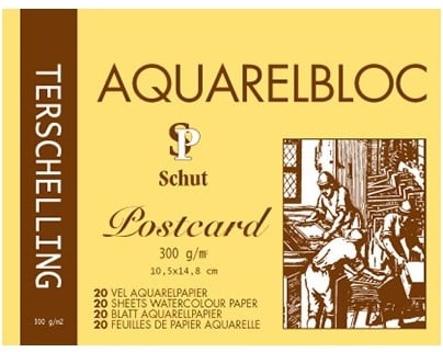 Schut Terschelling Aquarelpapier Postkaarten 10x15 cm 300gr 20 vel