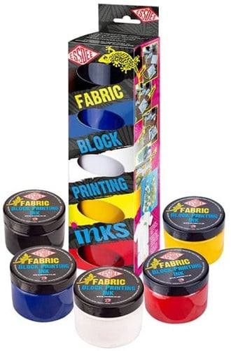 Essdee Fabric Block Printing Inkt Set 5x150ml