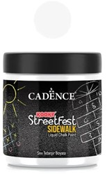 Cadence StreetFest Flüssigkreidefarbe für Gehwege, Weiß, 250 ml